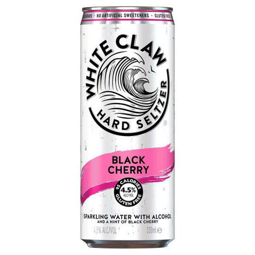 Afbeeldingen van WHITE CLAW HARD SELTZER BLACK CHERRY CAN 33CL