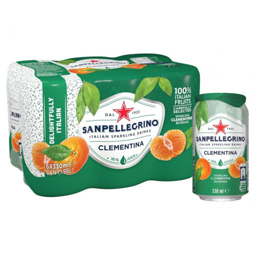 Afbeeldingen van SAN PELLEGRINO CLEMENTINA BLIK 6X33CL