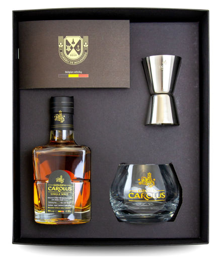 Afbeeldingen van GOUDEN CAROLUS SINGLE MALT JIGGER + GLAS