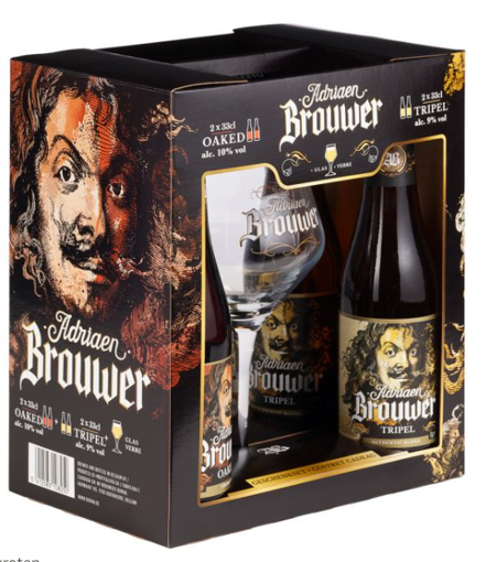 Afbeeldingen van ADRIAEN BROUWER 4X33CL + GLAS