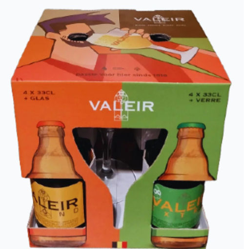 Afbeeldingen van VALEIR BOX 4X33CL + GLAS