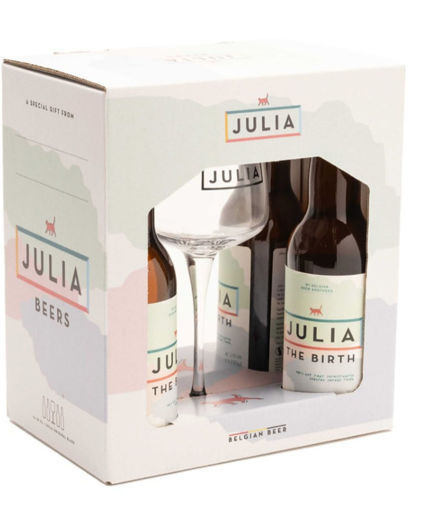 Afbeeldingen van JULIA THE BIRTH BOX 4X33CL + GLAS