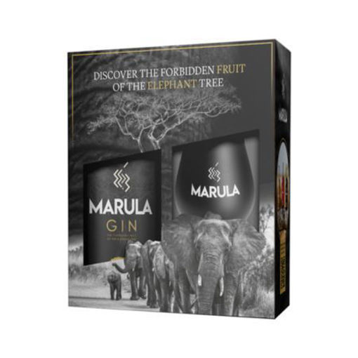 Afbeeldingen van MARULA GIN + GLAS 50CL