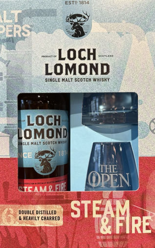 Afbeeldingen van LOCH LOMOND STEAM & FIRE & 2 GLAZEN 46° 70CL