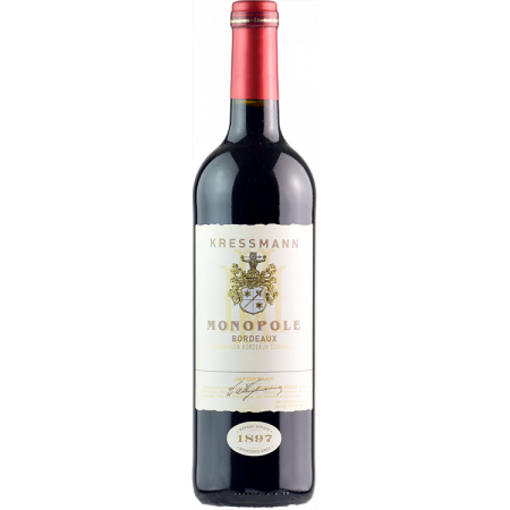 Afbeeldingen van KRESSMANN MONOPOLE BORDEAUX ROUGE 75CL