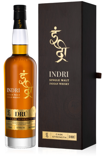 Afbeeldingen van INDRI DRU CASK STRENGTH INDIAN WHISKY 57,2° 70cl