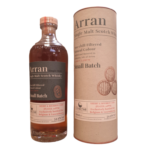 Afbeeldingen van ARRAN SHERRY & BOURBON CASKS 54,9° 70CL