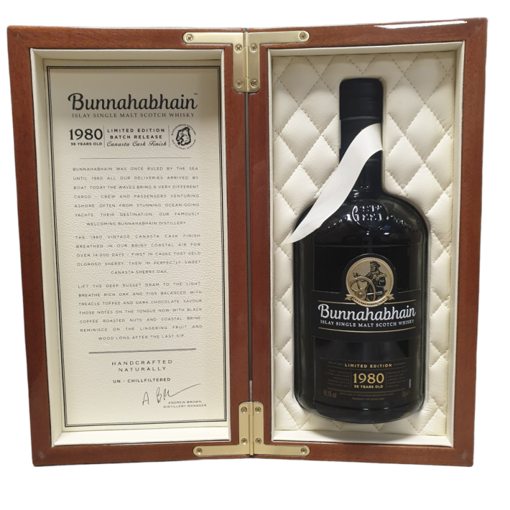 Afbeeldingen van BUNNAHABHAIN 1980 49.5° 70CL - OP BESTELLING