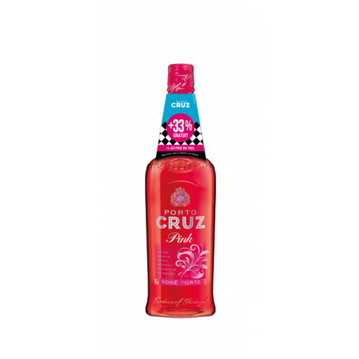 Afbeeldingen van PORTO CRUZ PINK 19° 75CL + 33% GRATIS