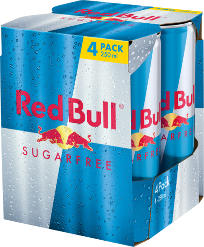 Afbeeldingen van RED BULL SUGARFREE 4X25CL