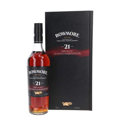 Afbeeldingen van BOWMORE 21Y SHERRY OAK CASK 46.8° 70CL