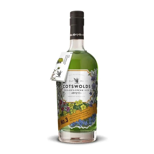 Afbeeldingen van COTSWOLDS WILDFLOWER GIN NO.3 41.7° 70CL
