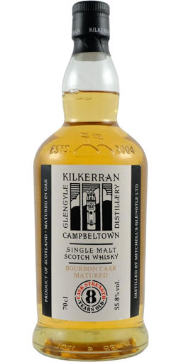 Afbeeldingen van KILKERRAN 8Y. CASK STRENGHT Bourbon Cask 55,60° 70CL