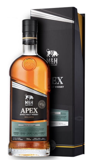 Afbeeldingen van MILK & HONEY APEX SINGLE MALT 58.9° 70CL