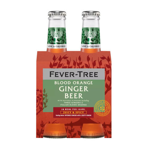 Afbeeldingen van FEVER TREE BLOOD ORANGE 4X20CL