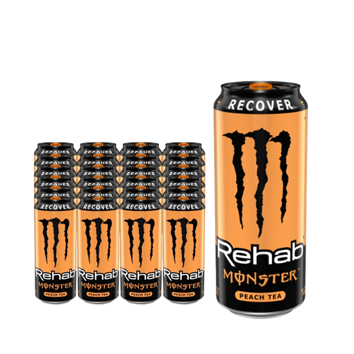 Afbeeldingen van MONSTER REHAB TEA & PEACH 24X50CL