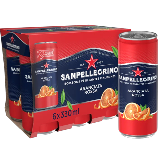 Afbeeldingen van SAN PELLEGRINO ARANCIATA ROSSA 6X33CL