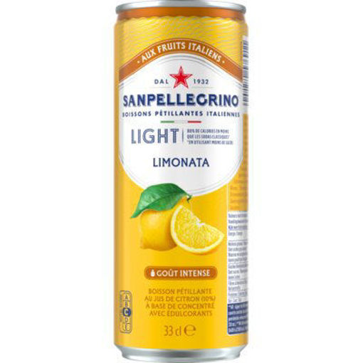 Afbeeldingen van SAN PELLEGRINO LIMONATA LIGHT 24X33CL