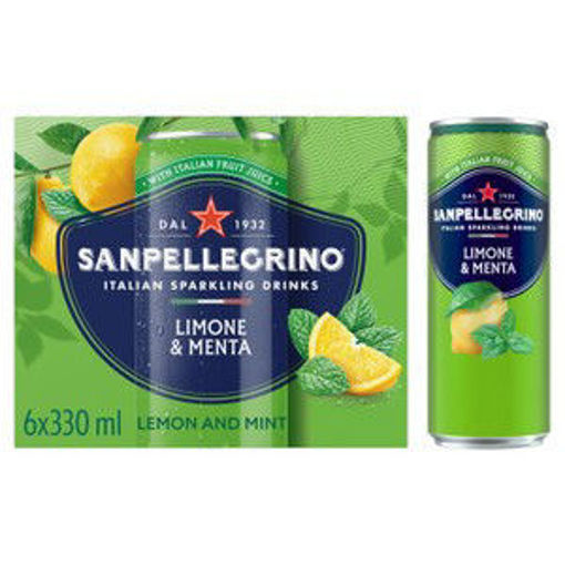 Afbeeldingen van SAN PELLEGRINO LIMONE & MENTA 6X33CL