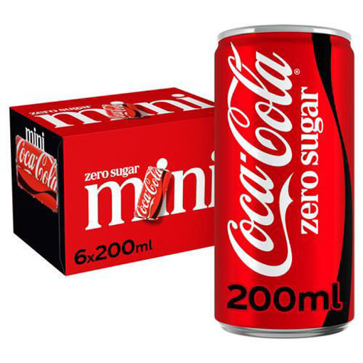 Afbeeldingen van COCA COLA ZERO MINI CAN 6X20CL