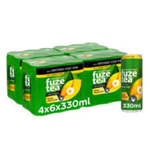 Afbeeldingen van FUZE TEA GREEN TEA MANGO CHAMOMILE 24X33CL