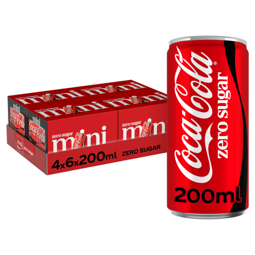 Afbeeldingen van COCA COLA ZERO MINI CAN 24X20CL
